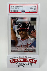 Juan Soto Washington Nationals 2018 Toppps Now 9.14.18 #726 RC PSA Gem Mint 10