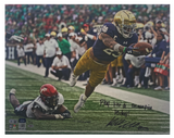 Kyren Williams Autographed/Inscribed "PLAY LIKE A CHAMPION TODAY" Notre Dame Fighting Irish "Diving TD" 16" x 20" Photograph LE 1/23 GDL & Beckett Witnessed