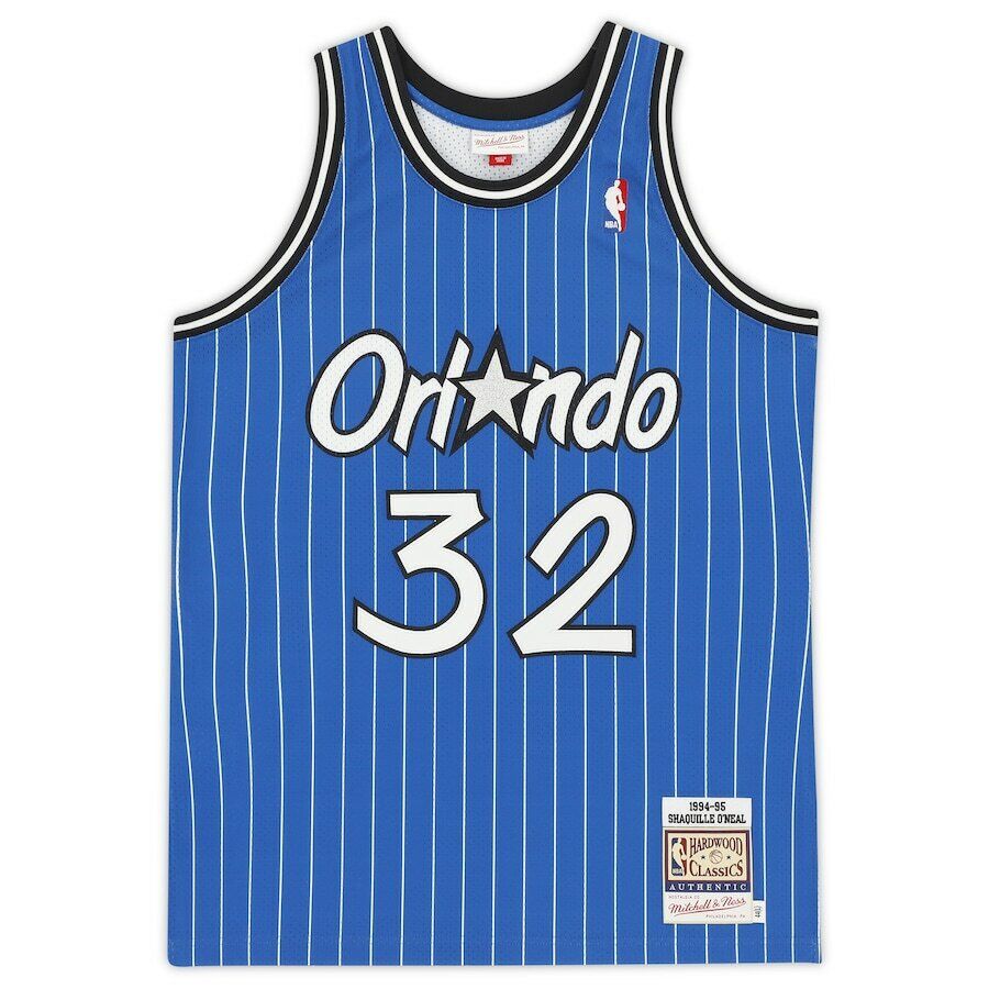 SHAQUILLE O'NEAL Autographed Orlando Magic Blue 1994 Mitchell & Ness Authentic Jersey FANATICS