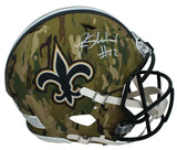 Rashid Shaheed Autographed New Orleans Saints Speed CAMO Authentic Helmet Beckett Witnessed