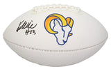 Kyren Williams Autographed Los Angeles Rams White Panel Football Beckett Witnessed