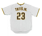 Fernando Tatis Autographed San Diego Padres White Pinstripe Nike Jersey JSA/USA Sports Marketing Dual Authenticated