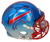 Josh Allen Autographed Buffalo Bills Chrome Speed Authentic Helmet Signed In Red LE 1/17 GDL/Beckett Witnessed