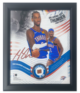 Shai Gilgeous-Alexander Oklahoma City Thunder Framed 15" x 17" Game Used Basketball Collage LE 50