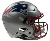 Tom Brady Patriots Side Autographed Patriots / Buccaneers Combo Speedflex Helmet Fanatics