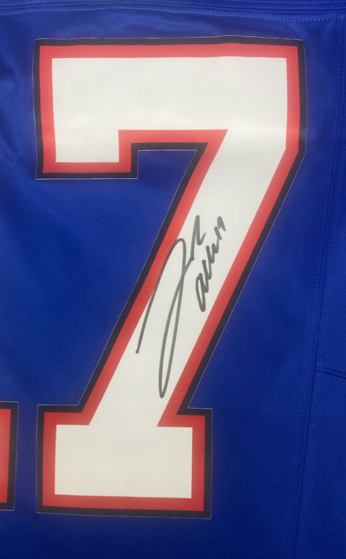 Josh Allen Autographed Buffalo Bills Blue Nike F.U.S.E. Limited Jersey Beckett Witnessed