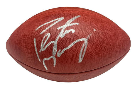 PEYTON MANNING Autographed Denver Broncos Metallic Logo Official NFL Wilson Duke Football FANATICS