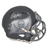 Warren Sapp Autographed Tampa Bay Buccaneers Slate Speed Mini Helmet Beckett Witnessed