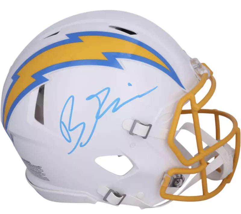 Brenden Rice Autographed Los Angeles Chargers Speed Authentic Helmet Fanatics