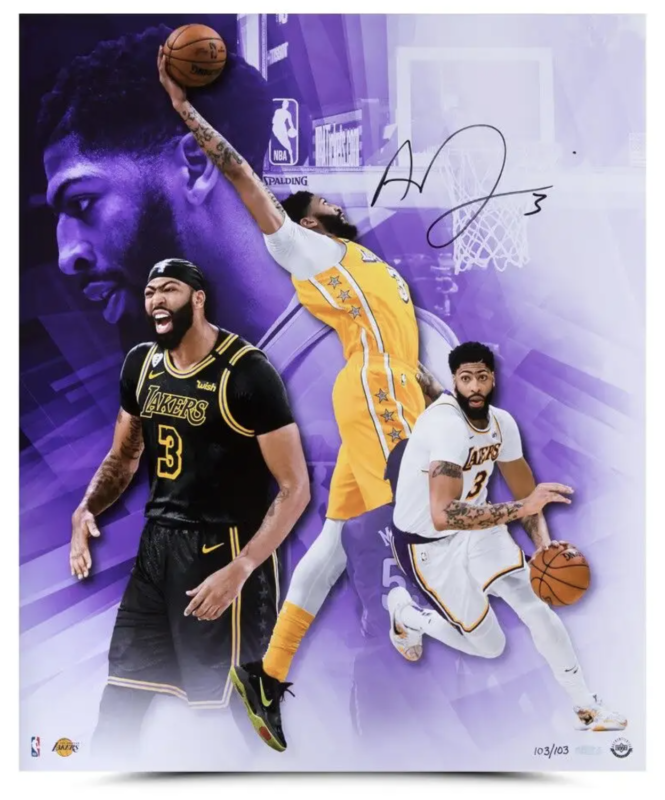 Anthony Davis Autographed Culmination 20x24 UDA LE 103