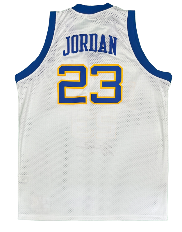 Michael Jordan Autographed 1980 Laney High School Brand Jordan Jersey UDA LE 64/123