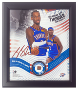 Shai Gilgeous-Alexander Oklahoma City Thunder Framed 15" x 17" Game Used Basketball Collage LE 2/50