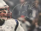 Tom Brady Autographed/Inscribed "LET'S GO" New England Patriots Custom Framed 24" x 20" Photograph Fanatics