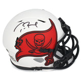 TOM BRADY Autographed (Black Ink) Tampa Bay Buccaneers Speed Lunar Eclipse Mini Helmet FANATICS