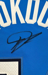 GIANNIS ANTETOKOUNMPO Autographed Milwaukee Bucks Blue Nike City Edition Swingman Jersey BECKETT/JSA