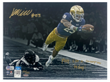 Kyren Williams Autographed/Inscribed "PLAY LIKE A CHAMPION TODAY" Notre Dame Fighting Irish "Diving TD" 11" x 14" Spotlight Photograph LE 23/23 GDL & Beckett Witnessed