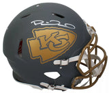 Patrick Mahomes Autographed Kansas City Chiefs Slate Speed Authentic Helmet Beckett