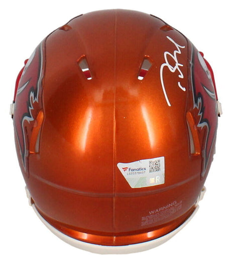 TOM BRADY Autographed Tampa Bay Buccaneers Flash Speed Mini Helmet FANATICS