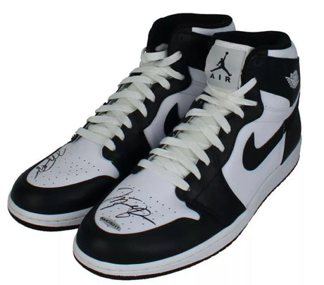 Michael Jordan Autographed Legacy Edition 1's and 22's Shoes UDA LE 5/23