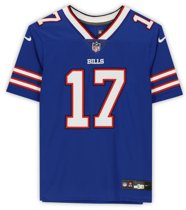 Josh Allen Autographed Buffalo Bills Blue Nike F.U.S.E. Limited Jersey Beckett Witnessed