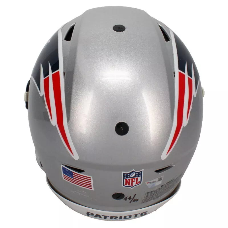 Tom Brady Autographed/Inscribed "NFL DRAFT 199TH PICK" New England Patriots Speedflex Authentic Helmet LE 50 Fanatics