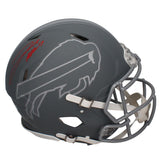 Josh Allen Autographed (Red Ink) Buffalo Bills Slate Speed Authentic Helmet Beckett Witnessed