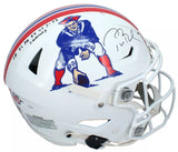 Tom Brady Autographed/Inscribed "SB 36 38 39 41 51 53 CHAMPS"" New England Patriots 1982-89 Throwback Speedflex Authentic Helmet LE 50