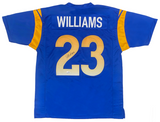 Kyren Williams Autographed Royal Blue #23 Custom Jersey Beckett Witnessed