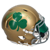 Kyren Williams Autographed/Inscribed "GO IRISH!" Notre Dame Fighting Irish 2022 Alternate Speed Authentic Helmet w/Green Visor LE 1/23 GDL & Beckett Witnessed