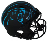 Julius Peppers Autographed Carolina Panthers Eclipse Speed Full Size Helmet Beckett Witnessed