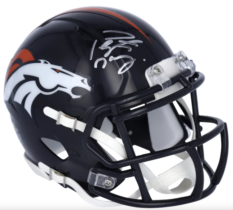 Peyton Manning Autographed Denver Broncos Speed Mini Helmet Fanatics