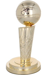 Nikola Jokic Denver Nuggets Autographed 12" Replica Larry O'Brien Trophy Fanatics