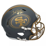 Jerry Rice Autographed San Francisco 49ers Slate Speed Authentic Helmet Fanatics