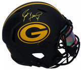 Brett Favre Autographed Green Bay Packers GDL/FSM Custom Painted Black/Yellow Speed Authentic Helmet Radtke/Beckett