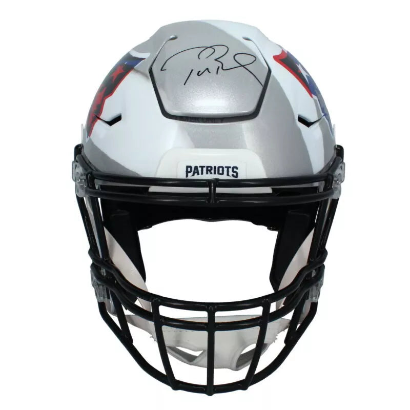 Tom Brady Autographed Patriots L.F.G. Patriots Mashup SpeedFlex Helmet Fanatics