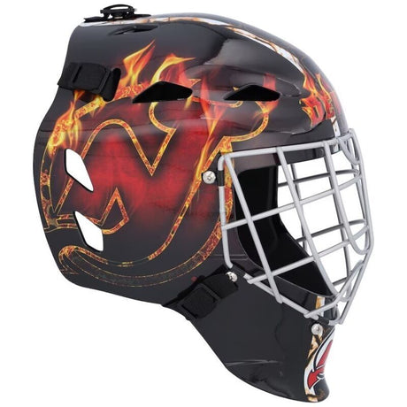 Akira Schmid Autographed New Jersey Devils Replica Goalie Mask Fanatics