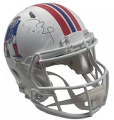 Tom Brady Autographed New England Patriots 1982-89 Throwback Speed Authentic Helmet Fanatics