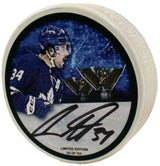 Auston Matthews Autographed Toronto Maple Leafs Inglasco Rocket Richard Puck - Limited Edition of 134 Fanatics