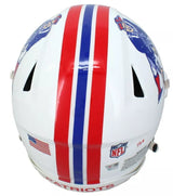 Tom Brady Autographed/Inscribed "LFG" New England Patriots 1982-89 Throwback Speedflex Authentic Helmet LE 1/25