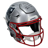 Tom Brady Autographed/Inscribed "NFL DRAFT 199TH PICK" New England Patriots Speedflex Authentic Helmet LE 12/50 Fanatics