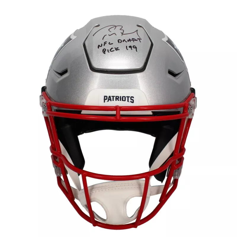 Tom Brady Autographed/Inscribed "NFL DRAFT 199TH PICK" New England Patriots Speedflex Authentic Helmet LE 50 Fanatics