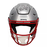 Tom Brady Autographed/Inscribed "NFL DRAFT 199TH PICK" New England Patriots Speedflex Authentic Helmet LE 50 Fanatics