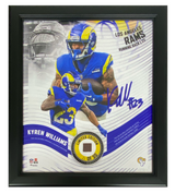 Kyren Williams Framed Los Angeles Rams 15" x 17" Game Used Football Collage LE 50