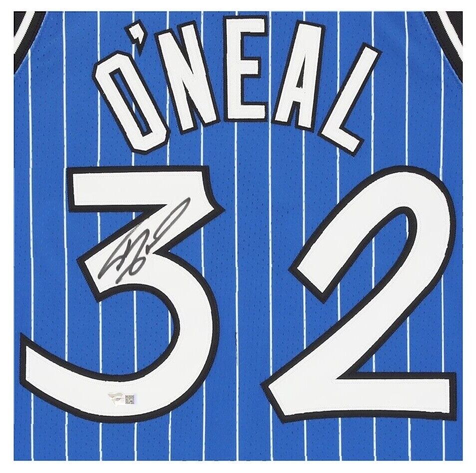 SHAQUILLE O'NEAL Autographed Orlando Magic Blue 1994 Mitchell & Ness Authentic Jersey FANATICS