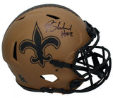 Rashid Shaheed Autographed New Orleans Saints 2023 Salute to Service Speed Authentic Helmet Beckett Witnessed