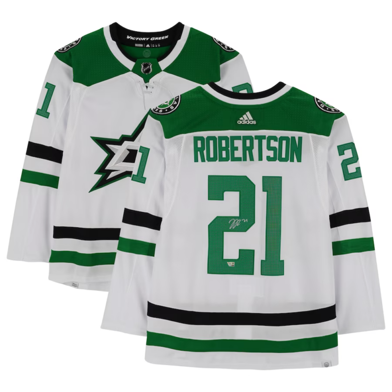 Jason Robertson Autographed Dallas Stars White Adidas Authentic Jersey Fanatics