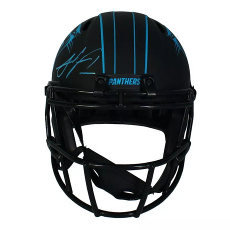 Julius Peppers Autographed Carolina Panthers Eclipse Speed Full Size Helmet Beckett Witnessed