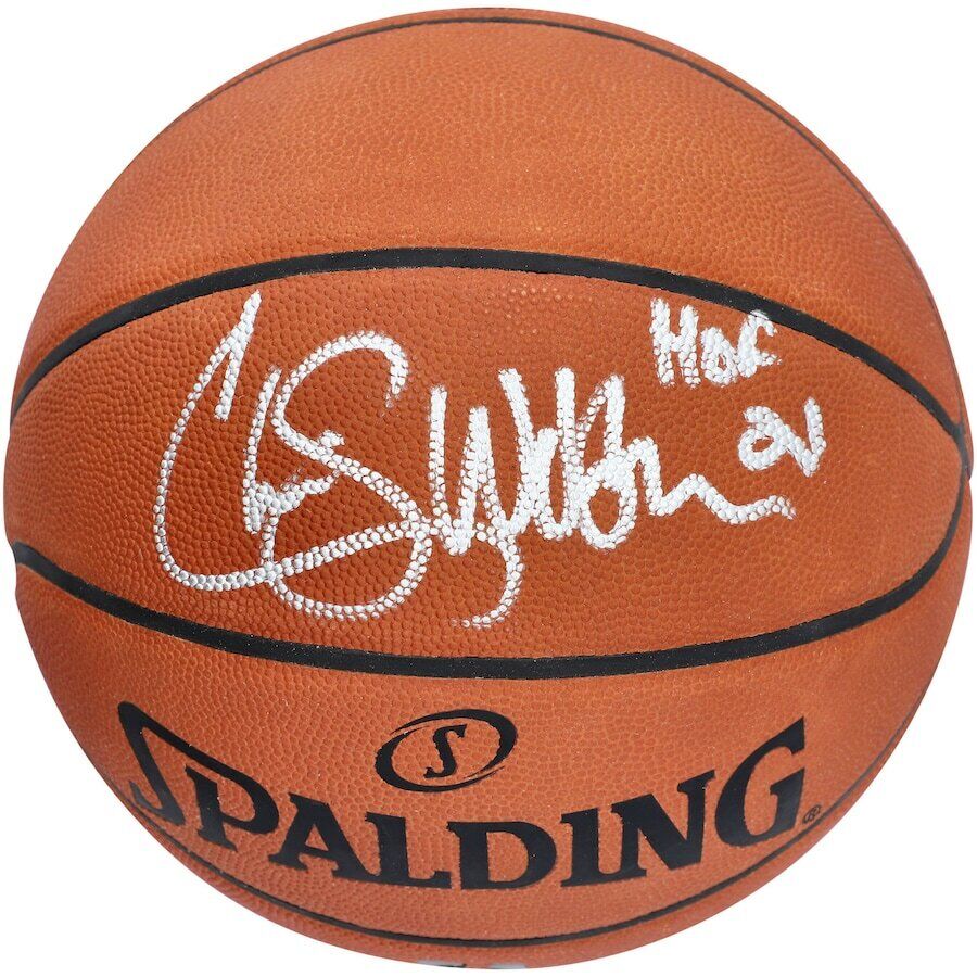 CHRIS WEBBER Autographed/Inscribed "HOF 21" Spalding NBA Authentic Basketball FANATICS