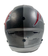 Tom Brady Patriots Side Autographed Patriots / Buccaneers Combo Speedflex Helmet Fanatics