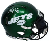 Davante Adams Autographed New York Jets 2019-23 Throwback Speed Authentic Helmet w/Visor & 3D Bumpers Beckett Witnessed